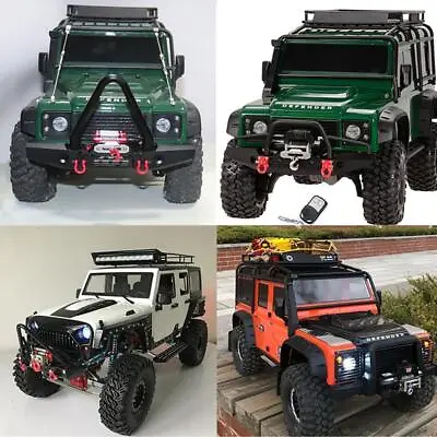 RC 1/10 Rock Racing Crawler Body Shell Steel   Winch For D90 D110 Axial SCX10 • £17.90