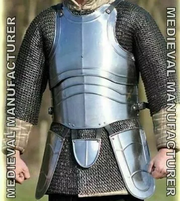 Medieval Jousting Men Cuirass Knight Body Armor Medieval Chest Armor Steel Medie • £216.94