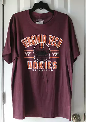 Virginia Tech Hokies Colosseum X-Large T-Shirt 52% Cotton/48% Polyester Maroon • $15