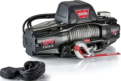 WARN 103253 VR EVO 10-S Electric 12V DC Winch With Synthetic Rope: 10K Capacity • $835.99