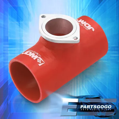 Universal Turbo Blow Off Valve Rs S Type Flange Silicone Adapter Pipe 2.5  Red • $18.99