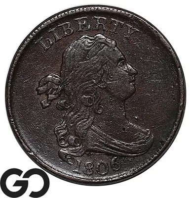 1806 Half Cent Draped Bust Scarce This Nice • $191.50
