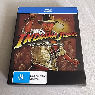 $53 • Buy Indiana Jones:The Complete Adventures ￼bluray 5 Disc Boxset (Region B) OZ SELLER