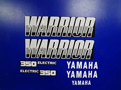 87' - 04'  Warrior Black/Gray 350 Quad 7pc  Decals Stickers Graphics YFM350  ATV • $36.99