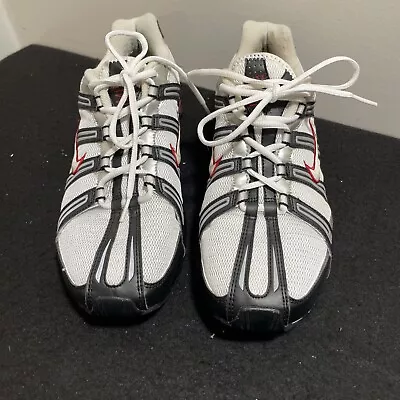 Nike Shox Turbo Mesh White Black Red Running Shoes 347521-112 Men's Size 12 2008 • $29.99