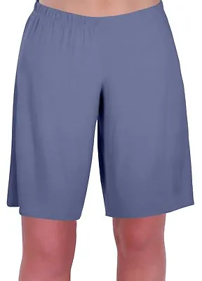Womens Plus Sizes Jersey Relaxed Comfort Elasticized Flexi Stretch Ladies Shorts • £11.95