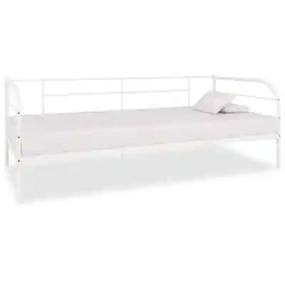 Daybed Frame White Metal 90x200 Cm • £179.10