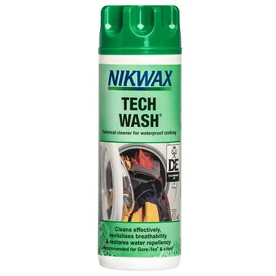 £7.25 • Buy Nikwax Tech Wash Wash-In Cleaner For Waterproof Outdoor Clothing Equipment 300ml