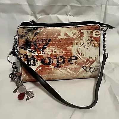 Miche Hope Purse Bag Faith Red White Black With Attached Charm Shoulder Bag • $20