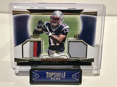 2013 Topps Prime Dual Relics Gold /75 Aaron Dobson #DR-AD Rookie RC • $1.99