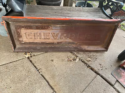 Vintage Late 50’s 60’s Chevy Chevrolet Truck Stepside Tailgate • $599