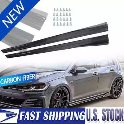For Infiniti G35 Coupe Side Skirt Extension Splitter Rocker Panel Carbon Fiber • $62.99