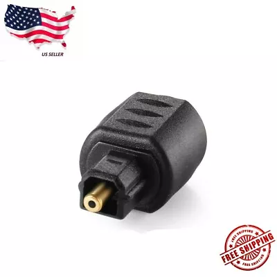 Optical 3.5mm Female Mini Jack Plug To Digital Toslink Male Audio Adapter • $3.39