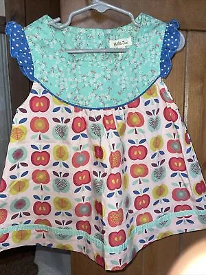 NEW! Matilda Jane Friends Forever Shabby Apple Top Girls Size 6 Ruffle Tunic • $12.50