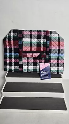 Vera Bradley Ribbons Plaid Small Vera Tote 28889-11978 Cotton Reimagined NWT • $39.85