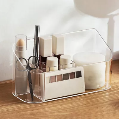  Acrylic Jewelry Organizer Transparent Finishing Box Mirror Cabinet • £15.55