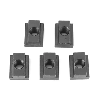 5x Black T Slot Nuts M8Threads Fit Into T Slots In Machine Tool Tables • $9.51