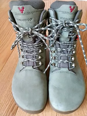 VIVOBAREFOOT WOMENS SIZE 39 EU 8.5 US GREEN TRACKER Firm Ground HIKING BOOTS • $79.99