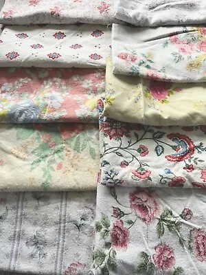 Fat Quarter Bundle X 10 Brushed Cotton Florals Cottagecore Quilting Patchwork • £7.99