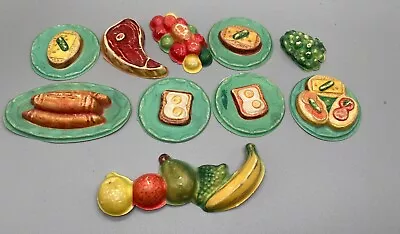 Vintage 1960's Barbie Deluxe Reading Dream Kitchen 3D Food Pieces Meals Lot • $16.99