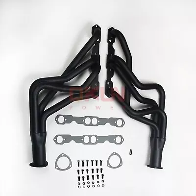 LONG TUBE HEADERS FOR CHEVELLE/El CAMINO MONTE CARLO NOVA-PAINTED COMPETITION • $269