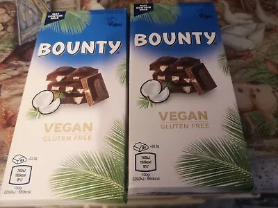 £1.55 • Buy  2 Vegan Bounty Chocolate Bars 100g - Gluten Free - Coconut Chocolate 