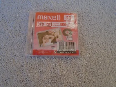 Maxell DVD-RW  Disk 30 Mins Single Sided Recordable DVD RW Brand New Sealed • £3.75