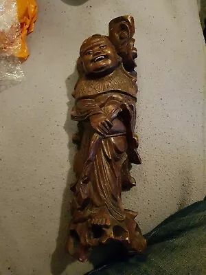 £45 • Buy Chinese Japanese Wooden Carving Okimono