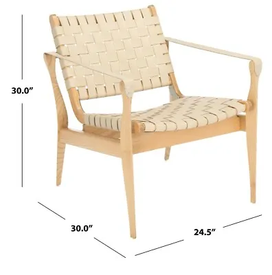 $599 • Buy Safavieh Dilan Leather Safari Chair, Reduced Price 2172700002 SFV9005E