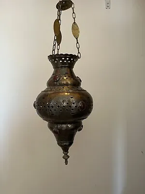 Moroccan Pendant Light  Hand Made By Morrocan Craftsman Antique • $122.50