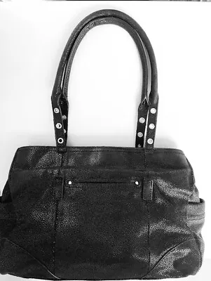 B. Makowsky Women's Satchel/Shoulder Soft Glazed Snakeskin Leather Lined Handbag • $24