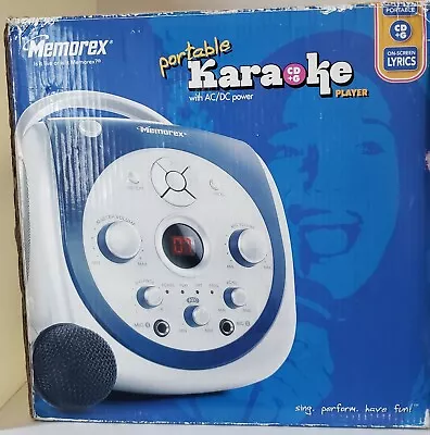 Memorex Karaoke System W/CD (2) + Graphics Model Includes Mic *PORTABLE  • $36