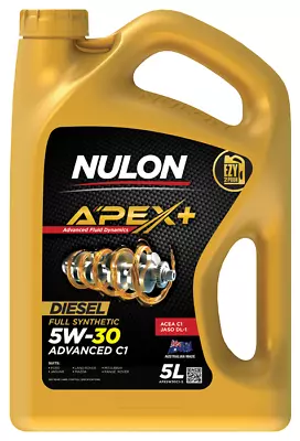 Nulon Apex+ 5 Litre Full Synthetic 5w-30 Advanced C1 Engine Oil • $105