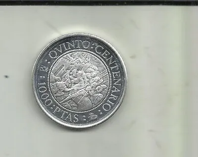 Spain 1000 Pesetas 1989 Capture Of Granada . Silver Coin Proof. 3rw 04set • £24.12