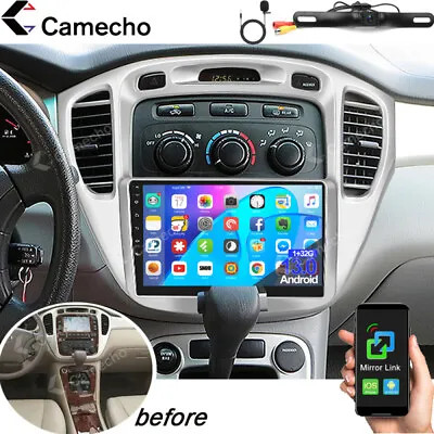 For Toyota Highlander 2000-2007 Android 13 Car Stereo Radio GPS Bluetooth Camera • $109.99