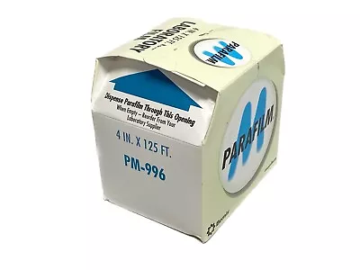 BEMIS Parafilm Flexible M Wrapping Self-Sealing Film 4” X 125’ Roll PM-996 • $29.99