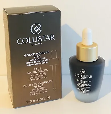 Collistar Face Magic Rapid Effect Drops Self Tanning Concentrate 30ml BNIB • £18.99