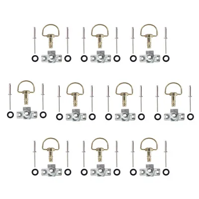 17mm Universal Quick Release D-ring 1/4 Turn Bolts Race Fairing Fastener Gold • $18.99
