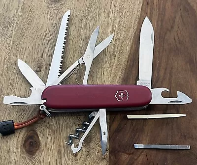 Victorinox Huntsman Pocket Knife Swiss Army 91mm Nylon Scales Very Nice! ~TASKCo • $26.99