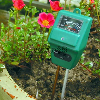 £1.19 • Buy 3 In 1 Soil Humidity Tester PH Moisture Light Test Meter For Garden Plant Flower
