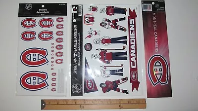 ** Montreal Canadiens Lot Sticker Decals Tattoo Sheets Nhl Hockey Habs ** • $17.77