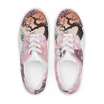 Lace-up Canvas Shoes Sakura • $50