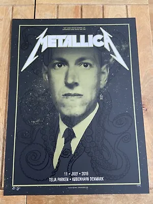 Metallica - Copenhagen 2019 Concert Poster AP 2Signed #’d By Artist Brian Ewing • £150