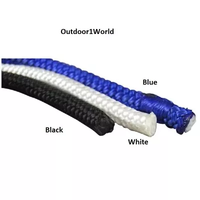 Marpac 7-6480 Boat Fender Line 3/8  X 6' Pair Black Double Braid Nylon Rope New • $10.30