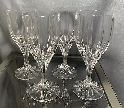 Set Of 4 Mikasa Berkeley Lead Crystal Wine Glasses Lot Four • $42.95