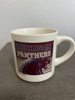 Vintage 1982 USFL Michigan Panthers 3.5'' Coffee Mug Cup • $19.96