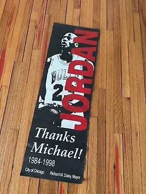 Michael Jordan Canvas Sign - Rare Chicago 1998 Daley • $75