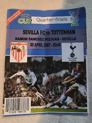 £3.99 • Buy Vintage UEFA CUP Quarter Finals SEVILLA FC Vs TOTTENHAM Football Programme 2007.