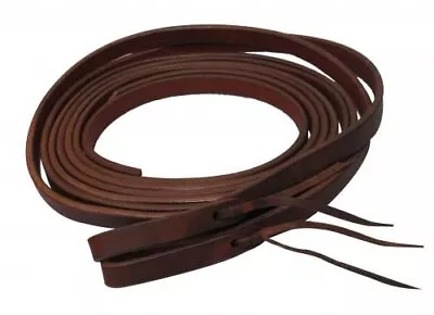 Showman 8' X 5/8  Oiled Harness Leather Split Reins • $39.95