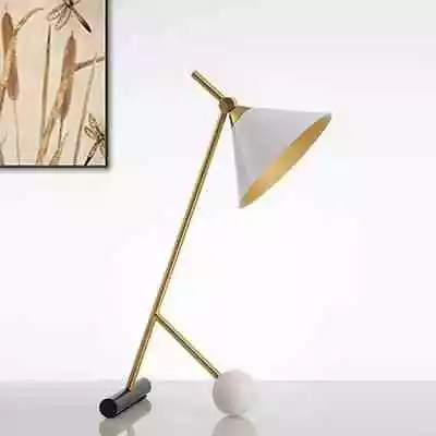 1920's Mid Century Nightstand Light Funnel 1 Light Vintage Night Table Lamp • $366